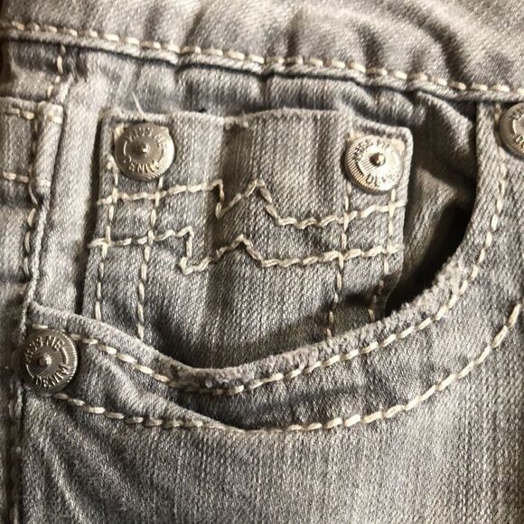 Cute Miss Me Jean Skirt Reconstructed Size 27 - Picture 6 of 14